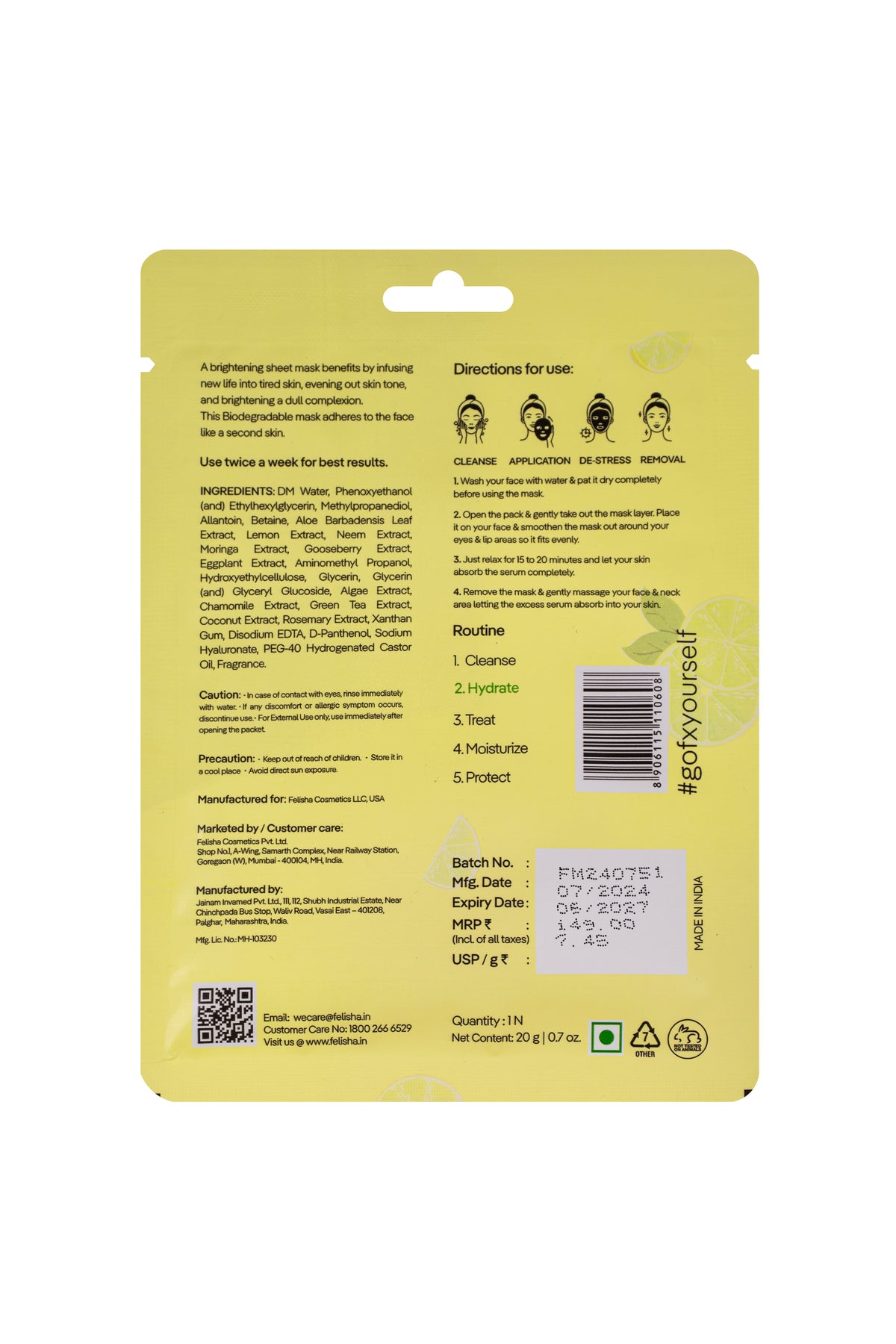 Brightening & Moisturizing Serum Mask