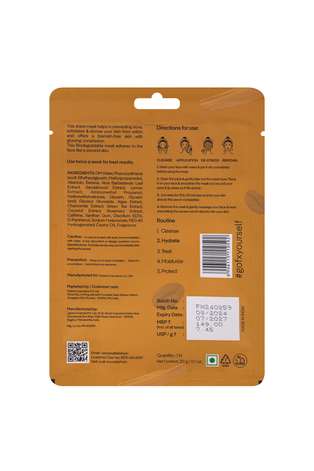 Purifying Men Serum Mask