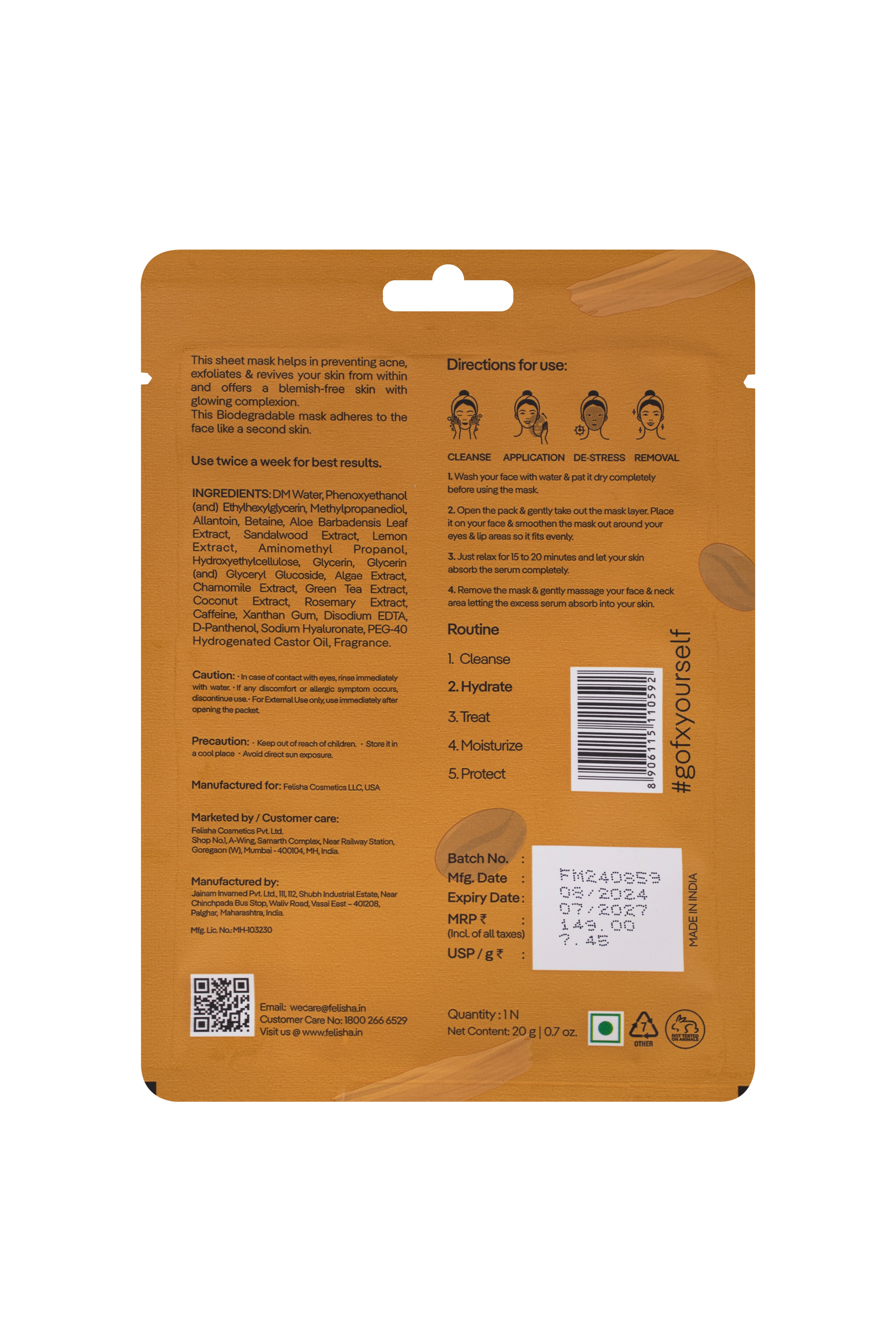 Purifying Men Serum Mask