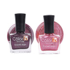 Sugar Baby Nail Polish - Pink & Purple (Pack of 2)