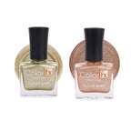 Sugar Baby Nail Polish - Gold & Bronze Copper (Pack of 2)