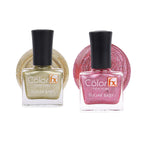 Sugar Baby Nail Polish - Gold & Pink (Pack of 2)