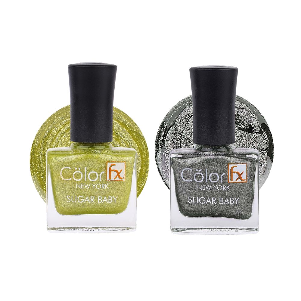 Sugar Baby Nail Polish - Yellow & Green (Pack of 2)