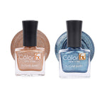 Sugar Baby Nail Polish - Bronze Copper & Blue (Pack of 2)