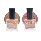 Sugar Baby Nail Polish - Bronze Copper & Peach (Pack of 2)
