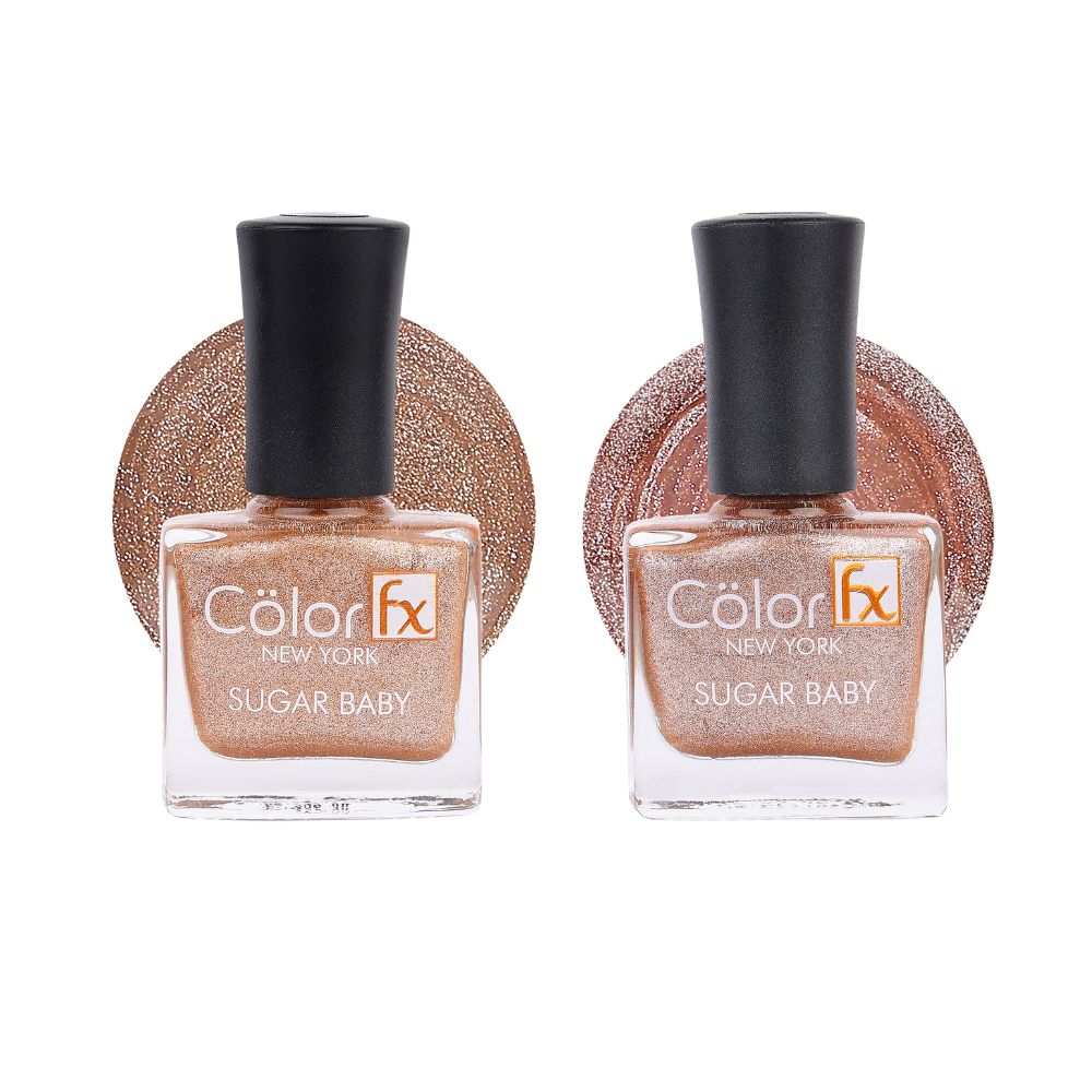 Sugar Baby Nail Polish - Bronze Copper & Nude (Pack of 2)