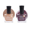 Sugar Baby Nail Polish - Bronze Copper & Purple (Pack of 2)