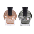 Sugar Baby Nail Polish - Bronze Copper & Green (Pack of 2)