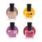 Sugar Baby, Perfect Stay & Twilight Nail Polishes - Red, Copper, Purple & Yellow
