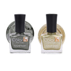 Sugar Baby Nail Polish - Green & Gold (Pack of 2)