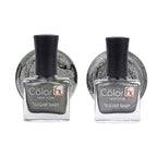 Sugar Baby Nail Polish - Shimmery Green & Grey (Pack of 2)