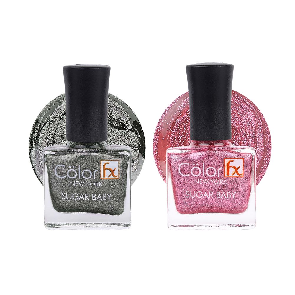 Sugar Baby Nail Polish - Green & Pink (Pack of 2)