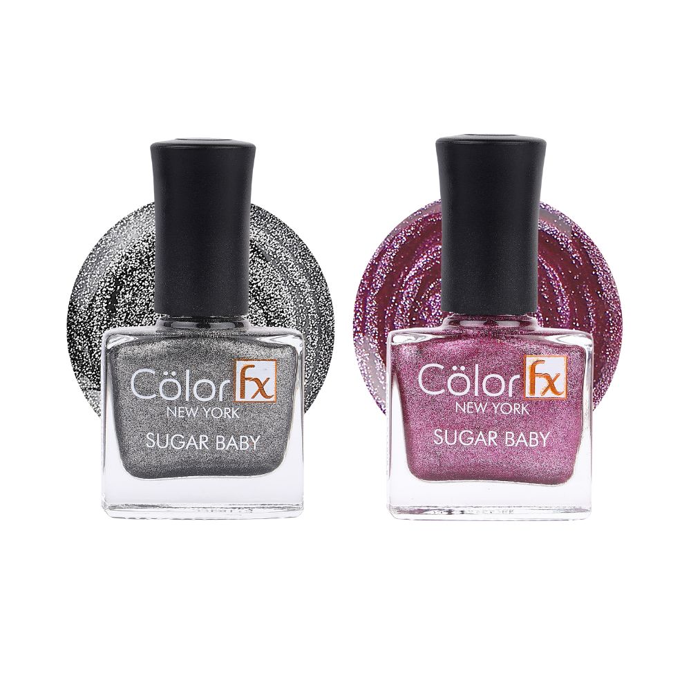 Sugar Baby Nail Polish - Green & Light Pink (Pack of 2)