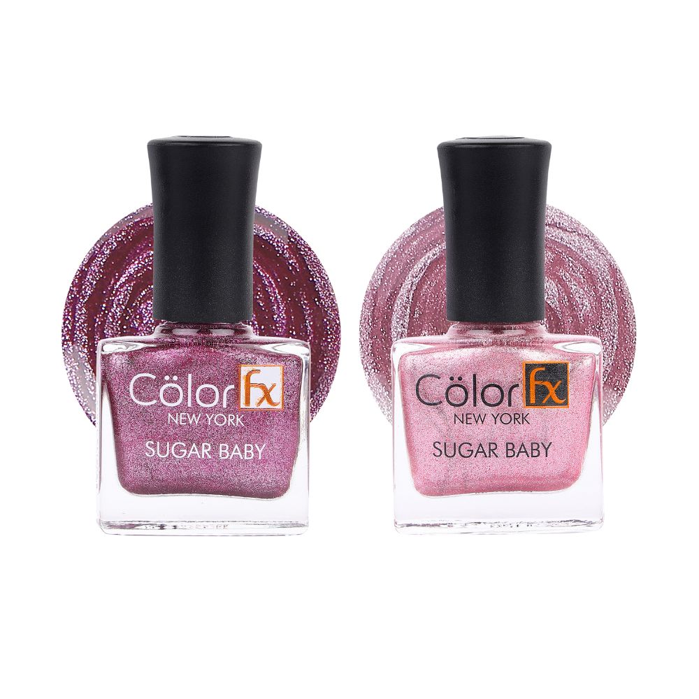 Sugar Baby Nail Polish - Pink & Light Pink (Pack of 2)