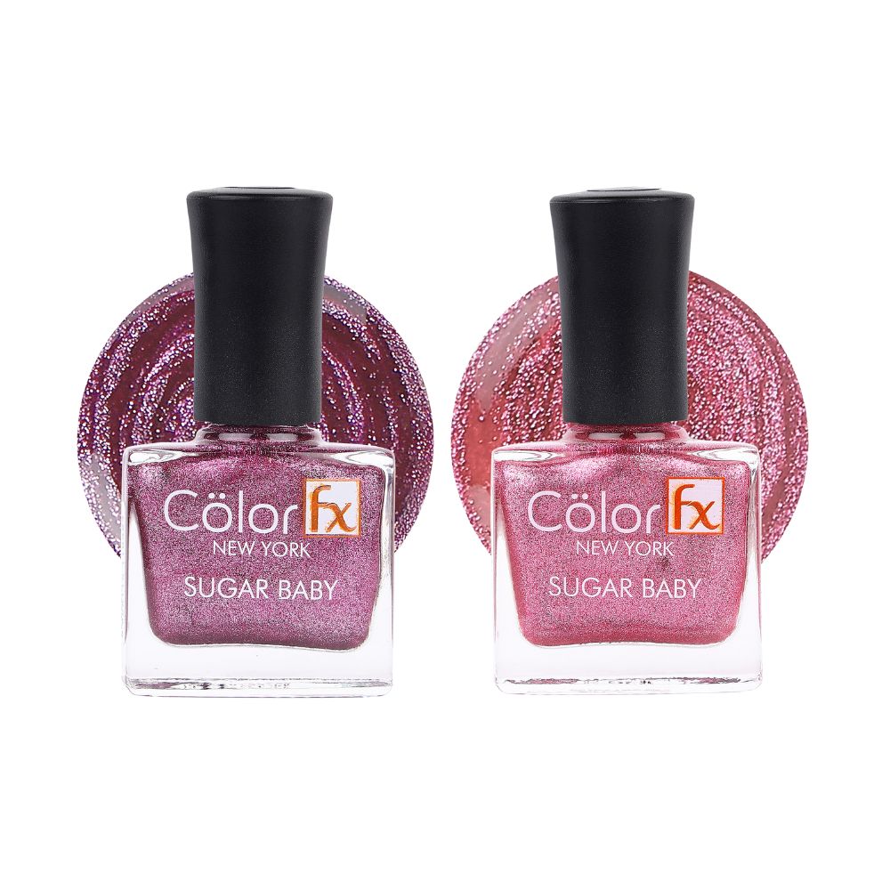 Sugar Baby Nail Polish - Pink & Pink (Pack of 2)