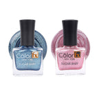 Sugar Baby Nail Polish - Light Pink & Blue (Pack of 2)