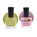 Sugar Baby Nail Polish - Light Pink & Yellow (Pack of 2)