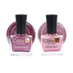 Sugar Baby Nail Polish - Light Pink & Pink (Pack of 2)