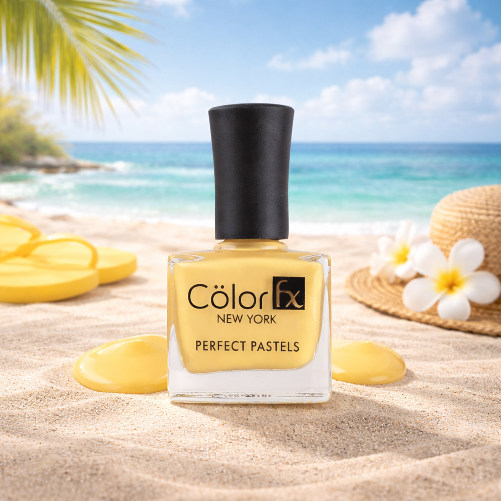 Color Fx Perfect Pastel Nail Polish - Yellow (Shade 164) - Fxstudio