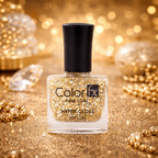 Top Coat - Gold Glitter Transparent (Shade 174)