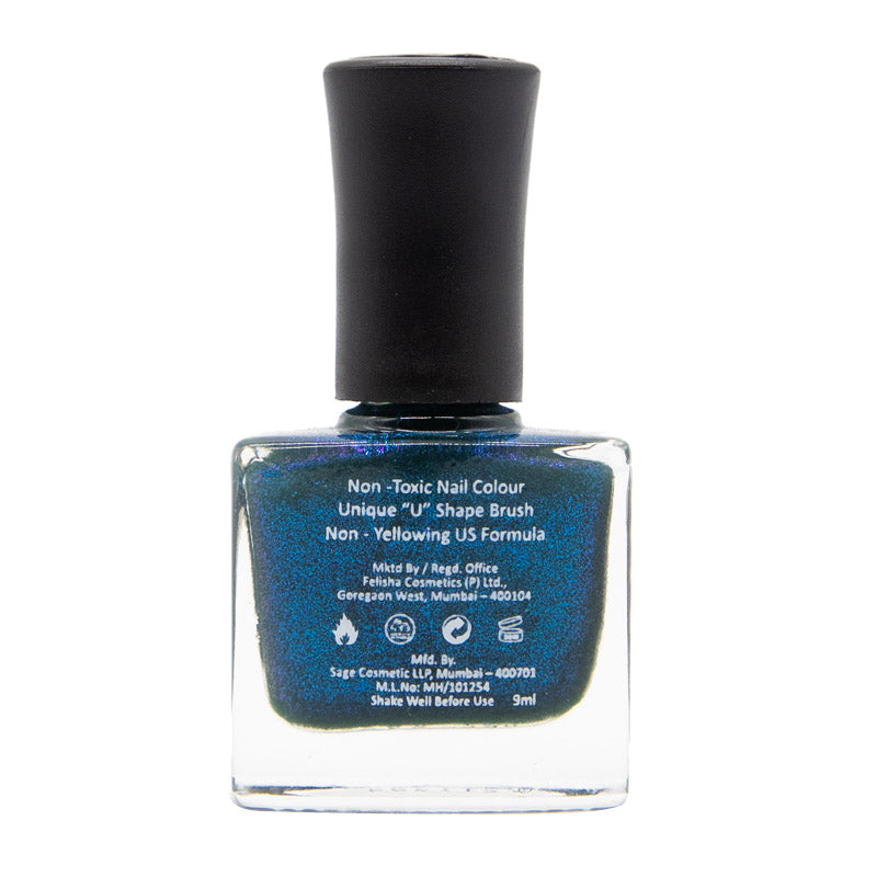Color Fx New York Cocktail Duochrome Nail Polish - Blue with Shimmer