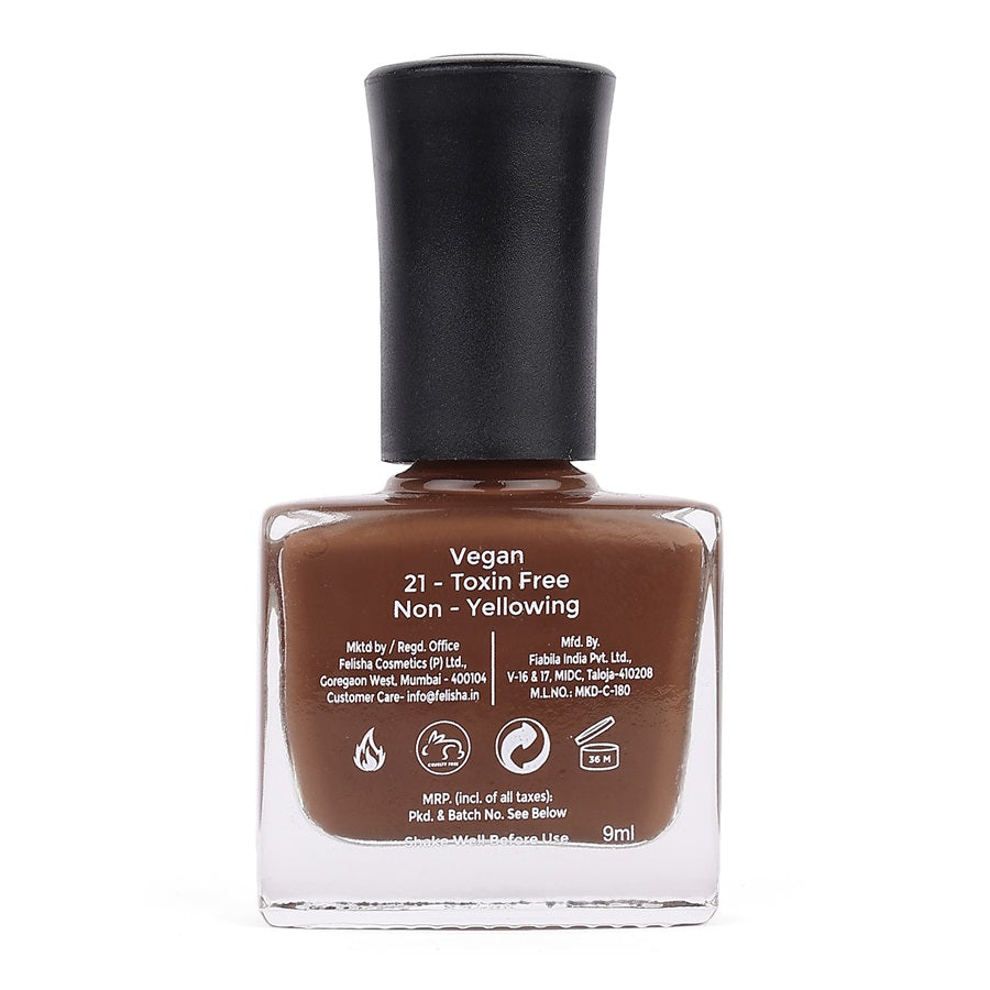 Color Fx New York Perfect Stay Brown Nail Polish, 127