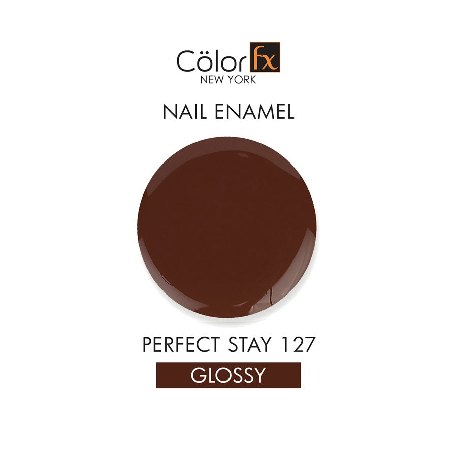 Color Fx New York Perfect Stay Brown Nail Polish, 127