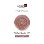 Sugar Baby Nail Polish - Light Pink & Peach (Pack of 2)