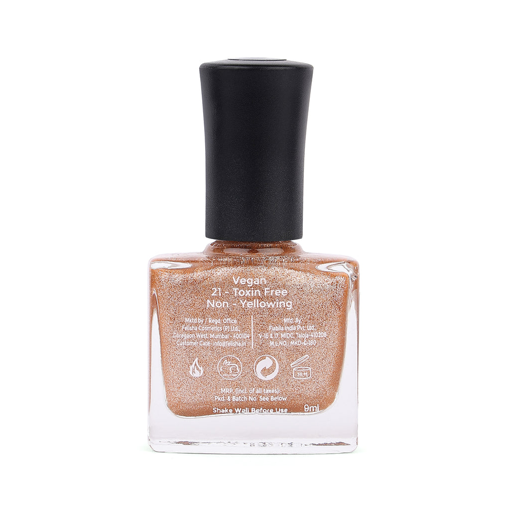 Sugar Baby Nail Polish - Gold & Bronze Copper (Pack of 2)