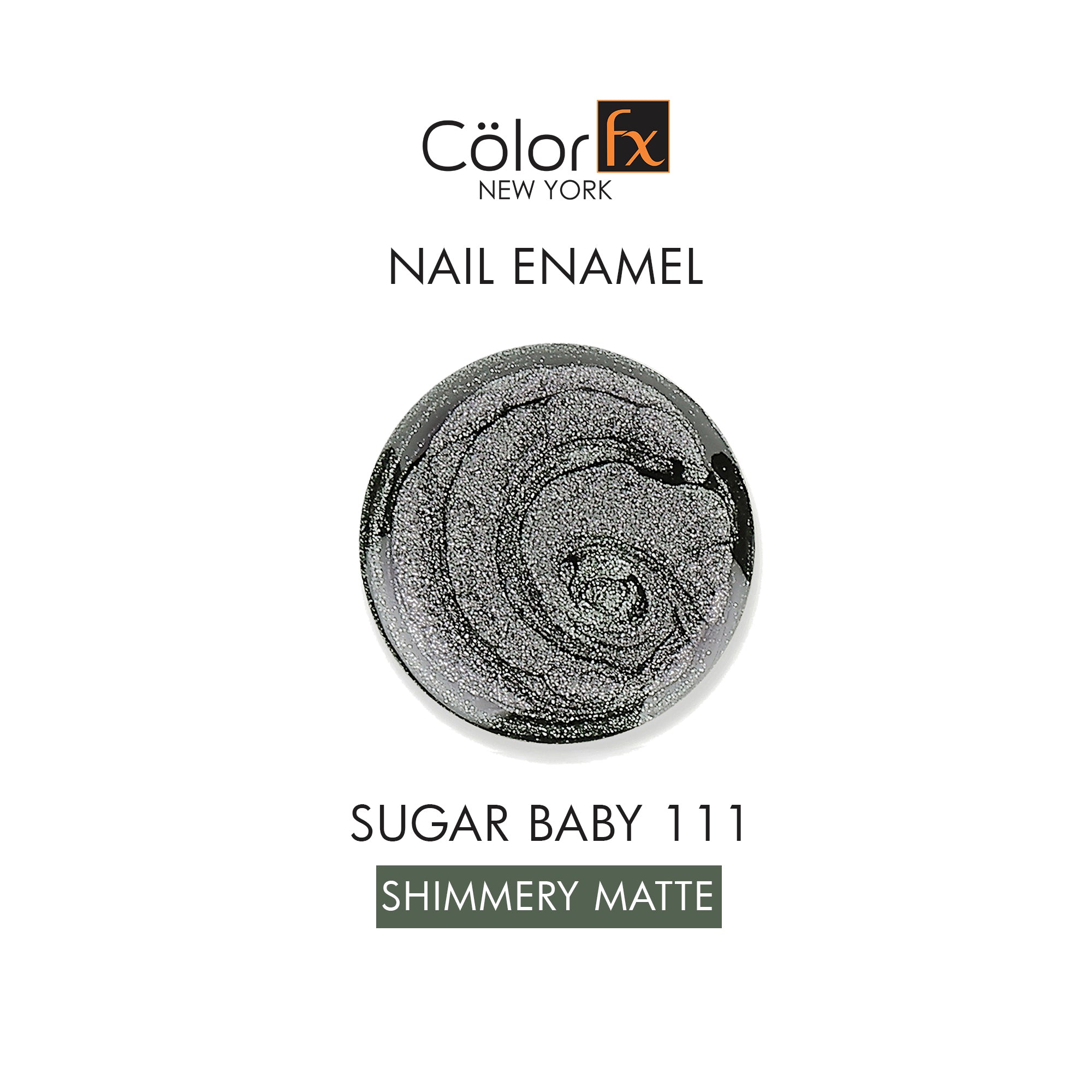 Sugar Baby Nail Polish - Shimmery Green & Grey (Pack of 2)