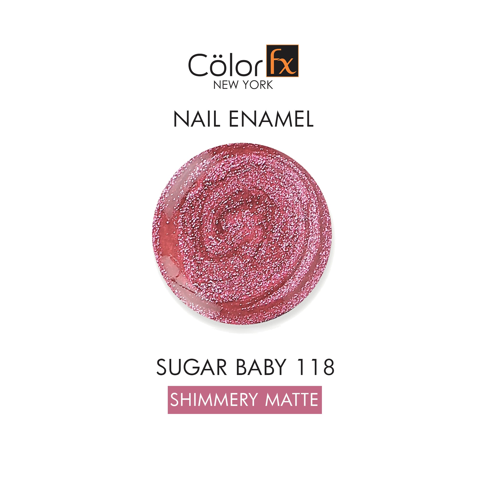 Color Fx Sugar Baby Nail Polish - Pink (Shade 118)