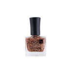 Color Fx Perfect Stay Top Coat Hyper Glossy Nail Polish - Rose Gold Glitter Transparent (Shade 173)