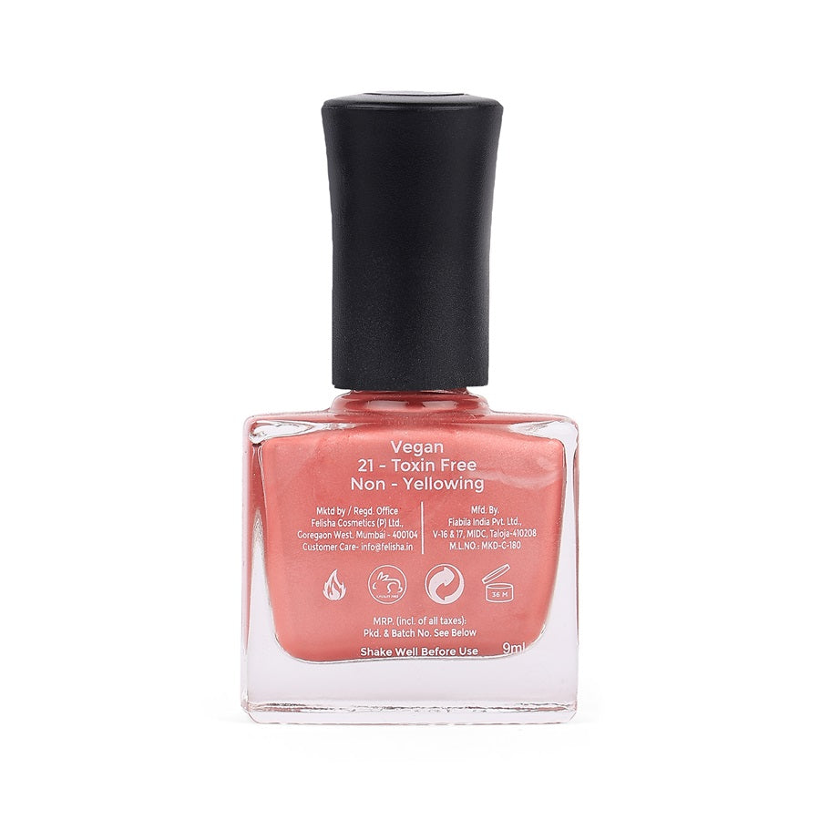 Twilight Metallic Matte Nail Polish - Peach (Shade 142)