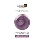Twilight Metallic Matte Nail Polish - Purple (Shade 148)
