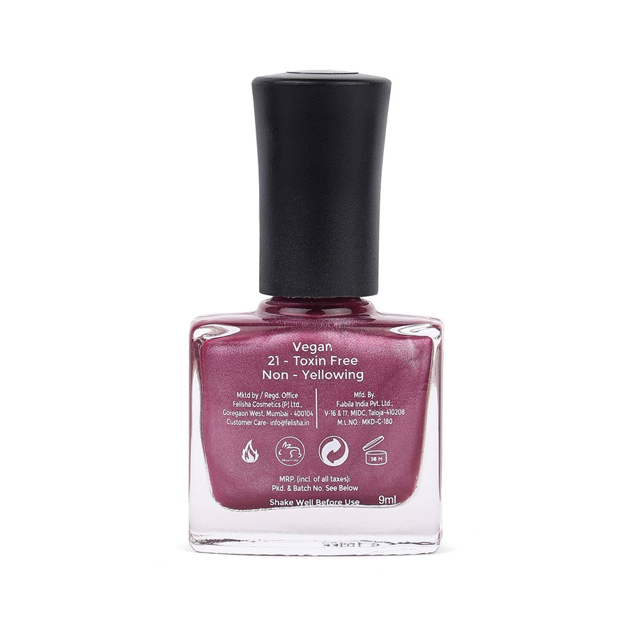 Twilight Metallic Matte Nail Polish - Wine Purple, 158