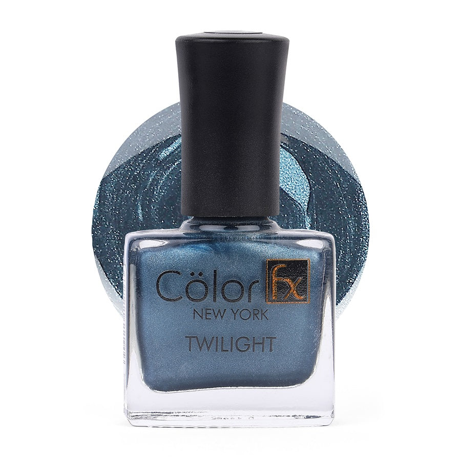 Twilight Metallic Matte Nail Polish - Peacock Blue Teal, 160
