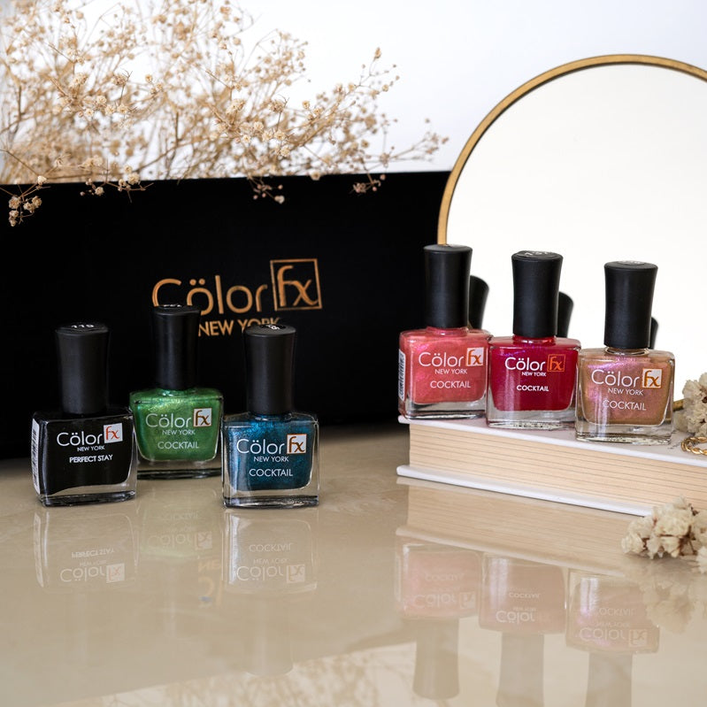 Perfect Stay & Cocktail Nail Polishes - Green, Blue, Purple, Pink & Black