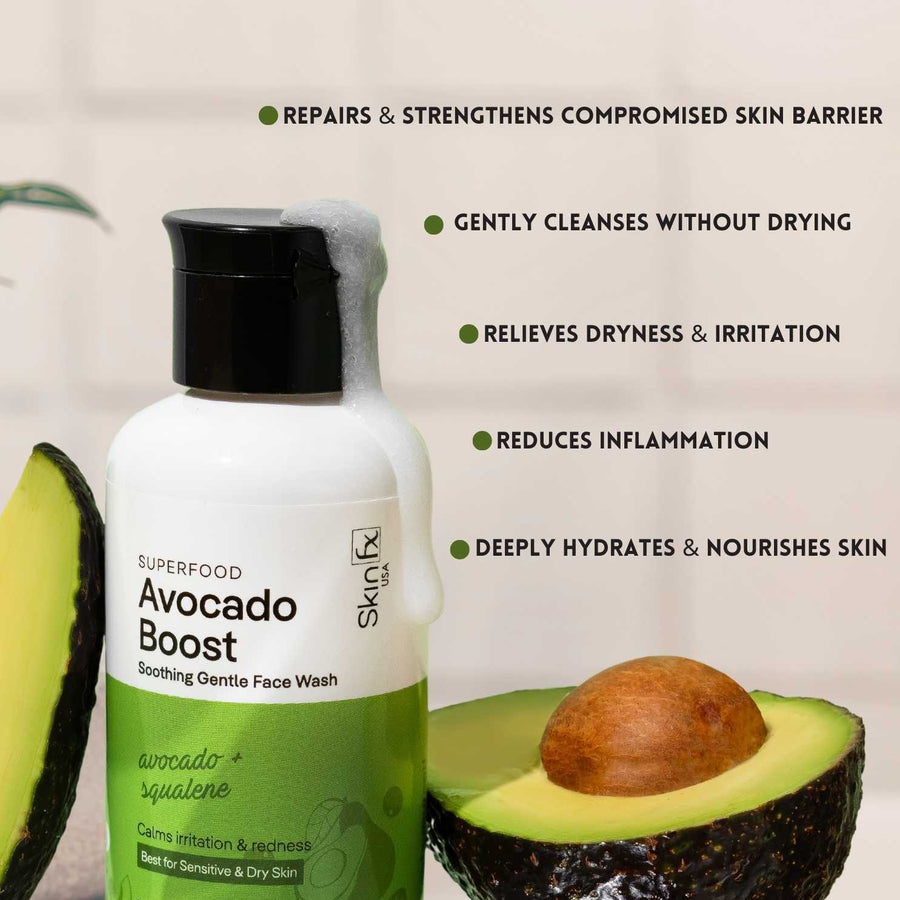 Superfood Avocado Boost Soothing Gentle Face Wash