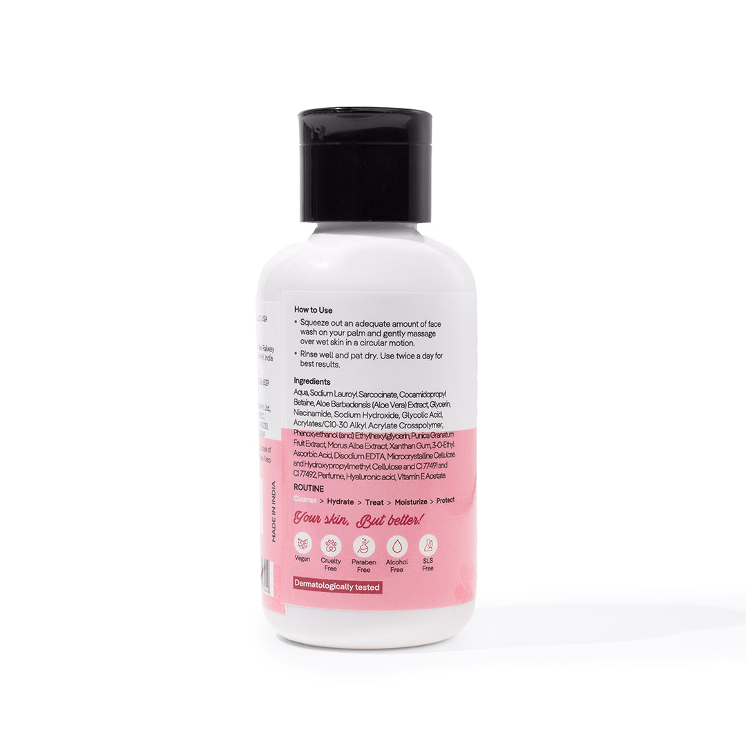 Skin Fx Superfood Berry Blast Refreshing Gel Face Wash with Mixed Berries & Vitamin C, a vegan cleanser for glowing, hydrated skin.