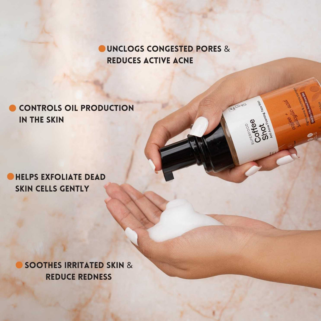 Superfood Coffee Shot Anti-Acne Foaming Face Wash