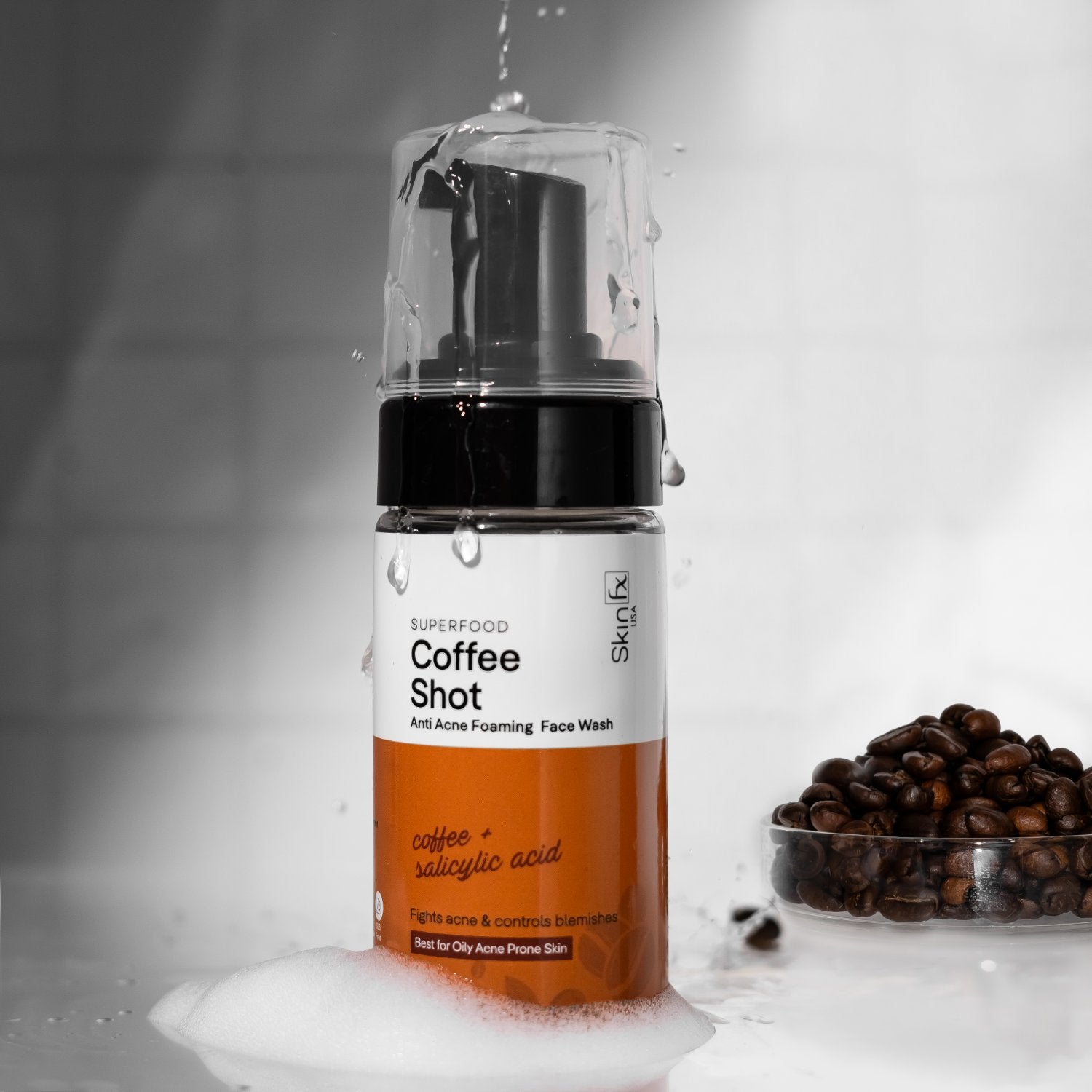 Superfood Coffee Shot Anti-Acne Foaming Face Wash