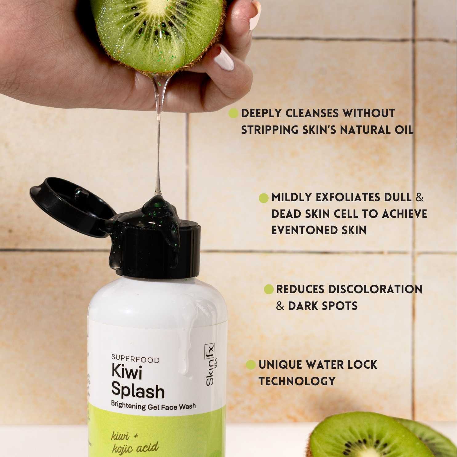 Superfood Kiwi Splash Brightening Gel Face Wash