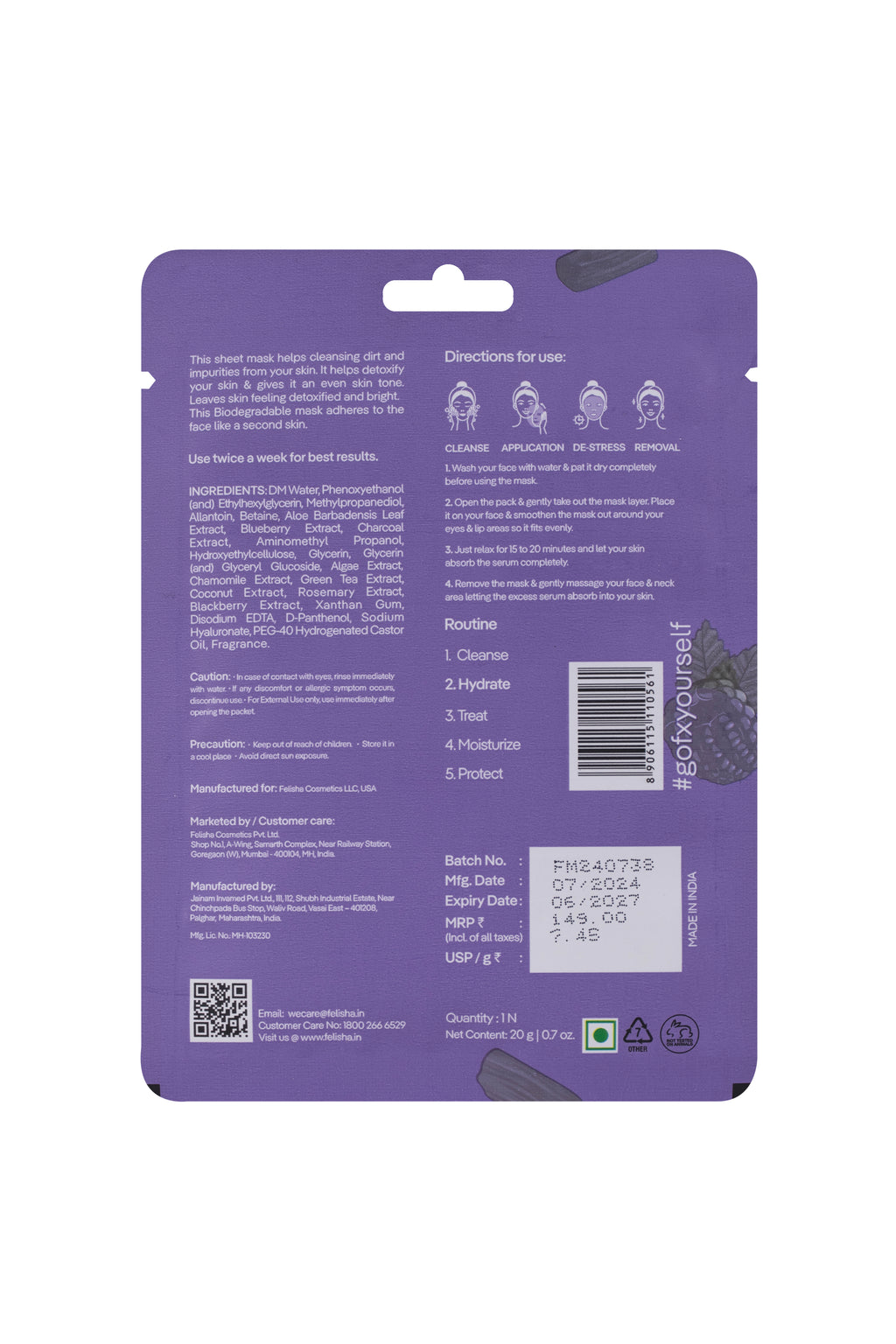 Detoxifying & Hydrating Serum Mask