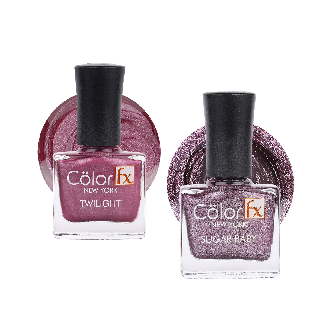 Twilight & Sugar Baby Nail Polishes - Purple (Pack of 2)