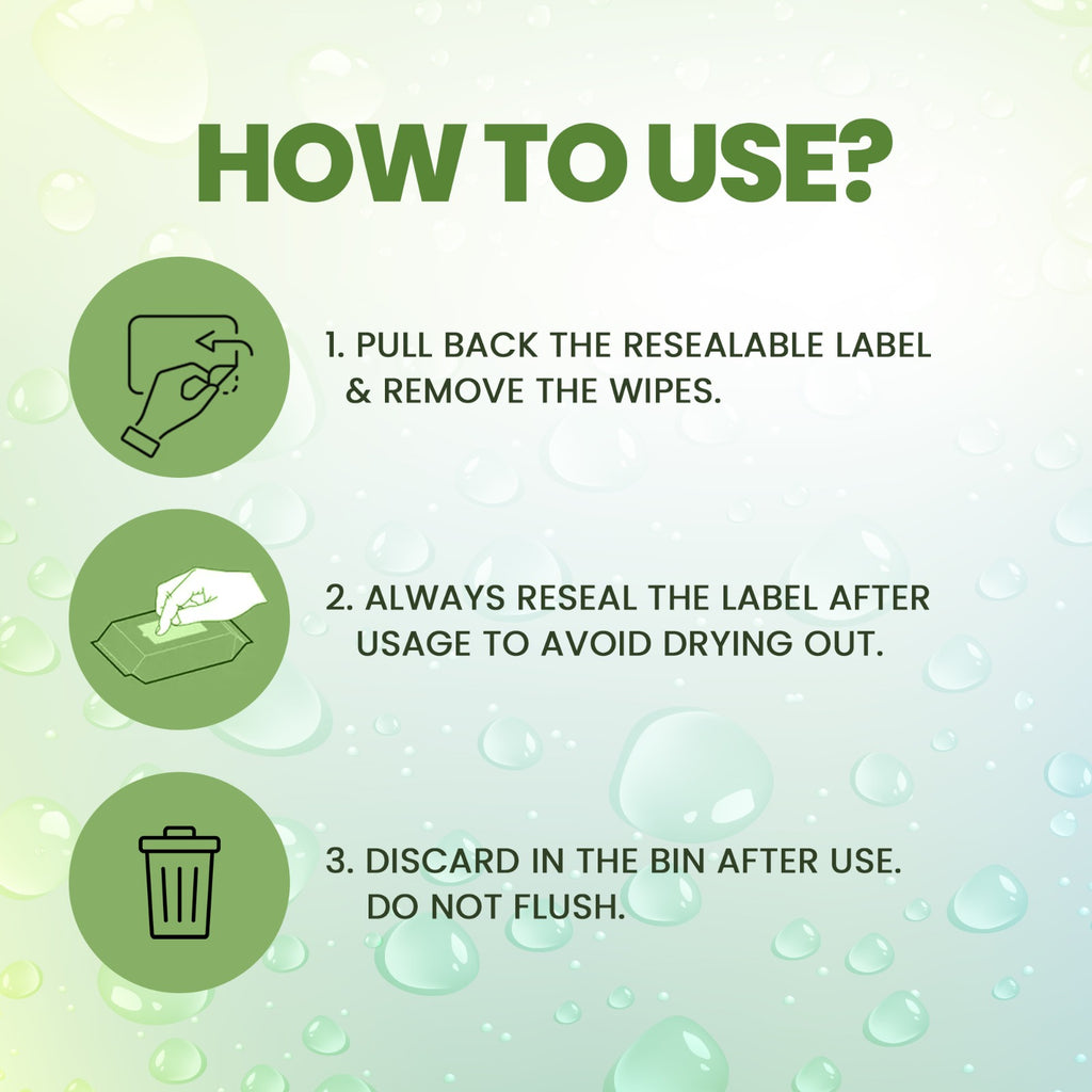 Refreshing & Soothing Wipes – Avocado & Witch Hazel 25 pcs