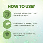 Refreshing & Soothing Wipes – Avocado & Witch Hazel 25 pcs