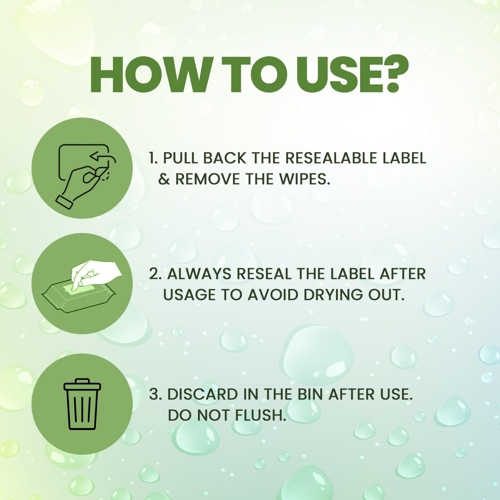 Refreshing & Soothing Wipes – Avocado & Witch Hazel 25 pcs