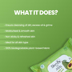 Refreshing & Soothing Wipes – Avocado & Witch Hazel 25 pcs